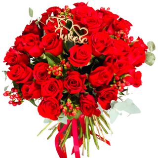 Buchet aniversar cu 40 trandafiri